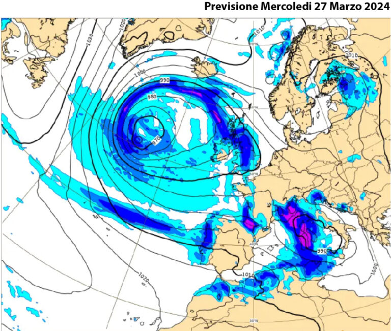 Previsione Mercoledi 27 Marzo 2024