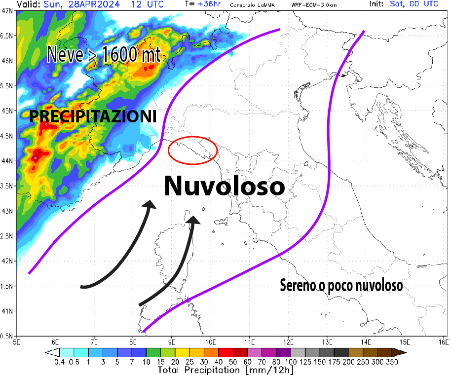 PREVIMETEO DOMANI